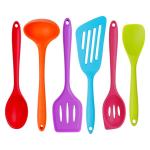 Customized Colorful Silicone Cooking Utensils Set , 21*3cm Cooking Utensils