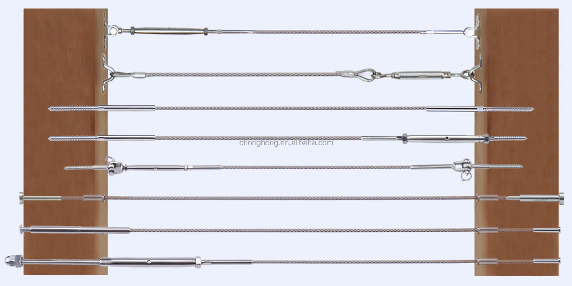 200fts Steel Cable T316 Stainless Steel Aircraft Cable 1x19 7x7 7x19 SS Cable Wire Rope for Deck Railing Hardware System