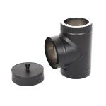 Powder Coating 90 Degree Flue Pipe High Tensile Strength Long Lifespan Custom