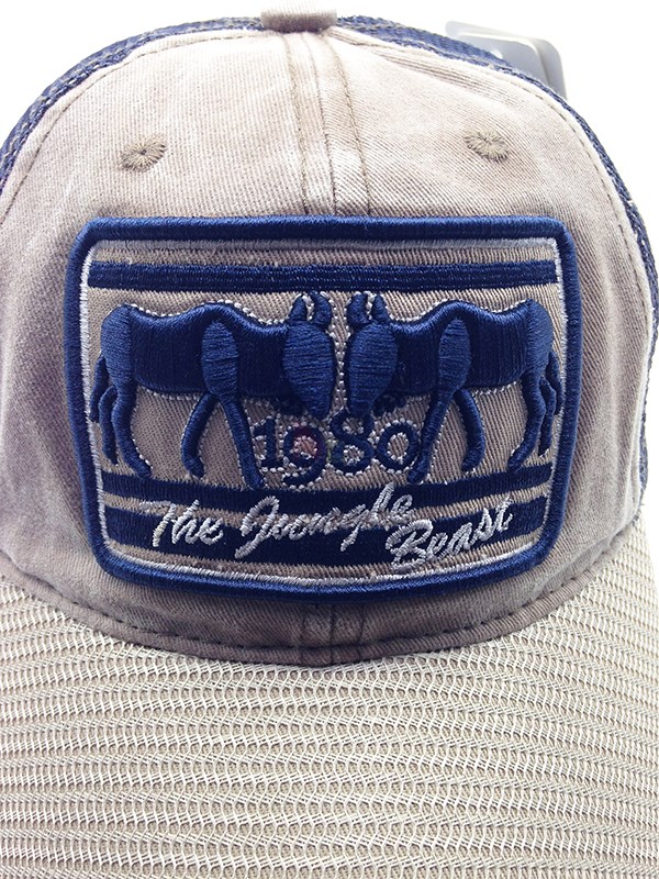 3D Embroidered 5 Panel Trucker Cap For Men 56~60 Cm Size Cotton Nylon Material