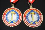 Brass Stamped Personalized Award Medals Hard Enamel Zinc Alloy For Sports