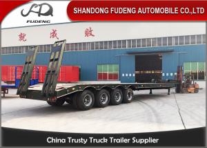 Quality Heavy Duty Semi Lowboy Trailer , Multi Axles Low Loader Semi Trailer wholesale
