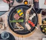 Mini Charcoal BBQ Black 13.3 Inch Ceramic Kamado Grill