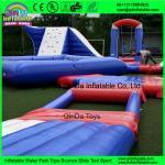 New aqua park equipment inflatable island inflatable water park