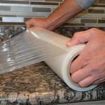 Stone Granite PE 30 Micron LLDPE Marble Countertop Protection Film Removable