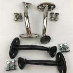 Universal Black Anodized Highboy Fenderless Hot Rod Headlight Mount with