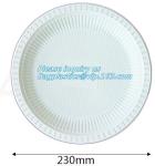 Round 11 inch 4 compartment disposable corn starch plates,3 compartments