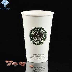 Quality Single Wall takeaway Disposable Hot Beverage Cups Flexo Printing wholesale