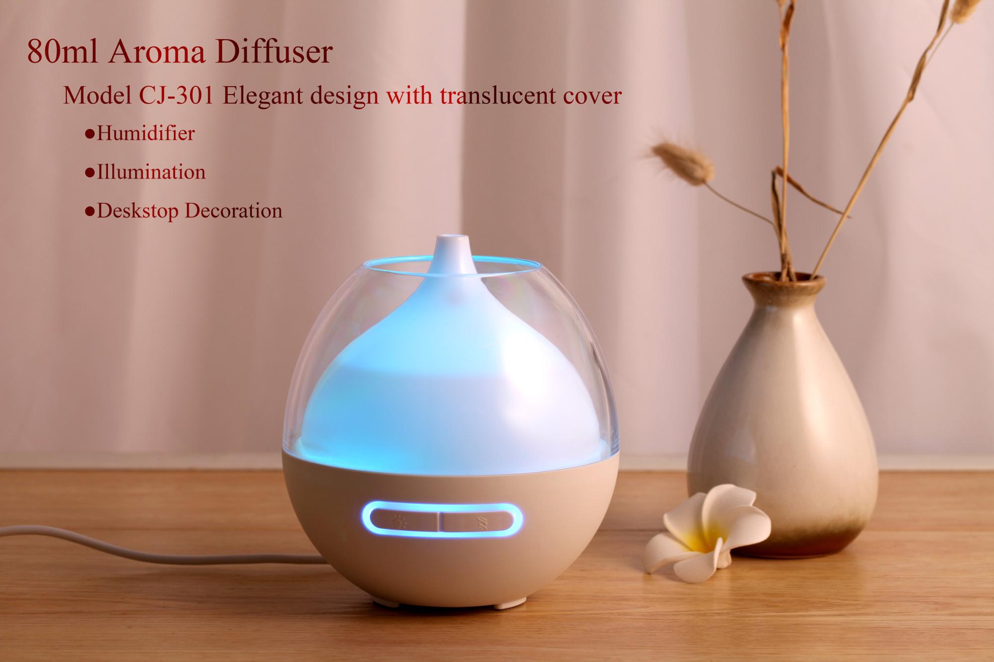 Nordic Design Essential Oil Aroma Diffuser With Colorful LED Lights