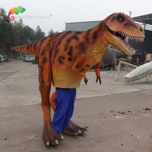 Quality 4.5m Animatronic Dinosaur Costume Animatronic Raptor Costume For Park Celebrating wholesale