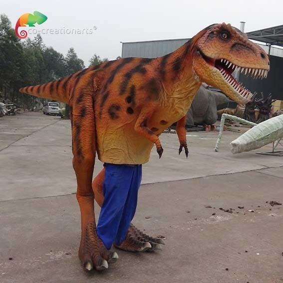 4.5m Animatronic Dinosaur Costume Animatronic Raptor Costume For Park Celebratin