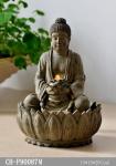 Small Lighted Tabletop Buddha Water Fountain