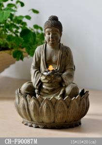 Quality Small Lighted Tabletop Buddha Water Fountain wholesale