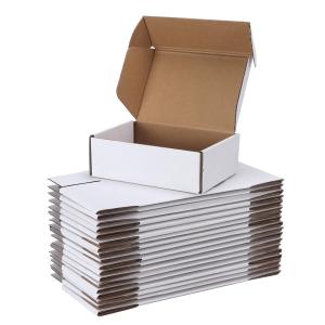 Quality Recycled Materials Custom Logo Black White Carton Mailing Boxes for Luxury Shipping wholesale