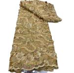 African Lace Fabric Beads Bead Lace Fabric Mesh Sequins Lace Fabric