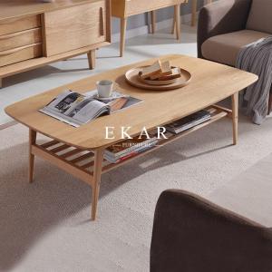 Quality Oval Coffee Table 4 Legs Solid Wood Egyptian Style Living Room Furniture wholesale