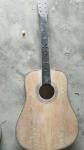 Free shipping AAAA handmade all Solid guitar dreadnought body guitar imported