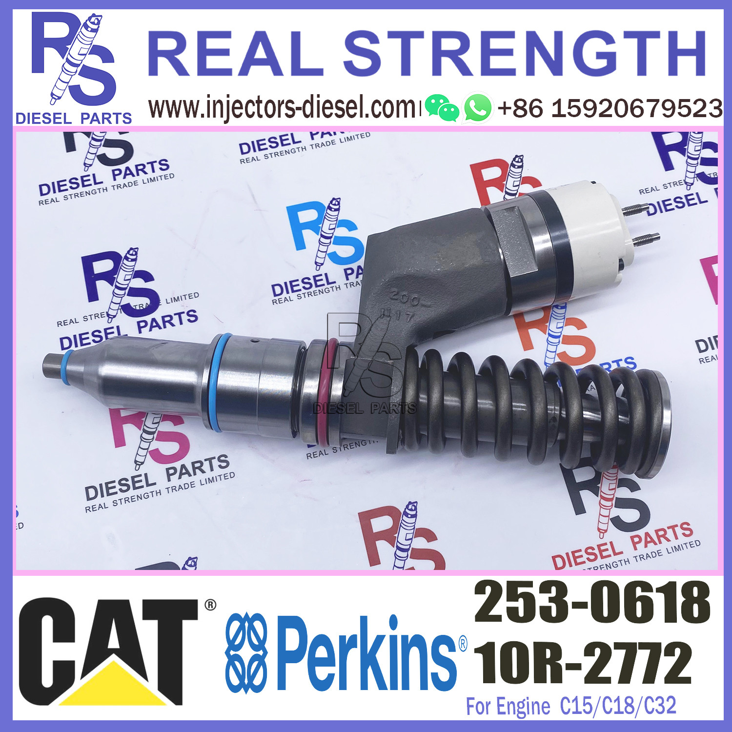 Diesel C15/C18/C32 Engine 253-0618 10R-2772 Fuel Injector common rail injector Original