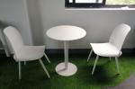 Elegant Steel Plastic Leisure Garden Folding Table And Chairs 3 Pieces