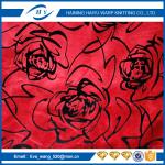velvet fabric for sofa tricot flocking fabric bonded with TC sofa fabric