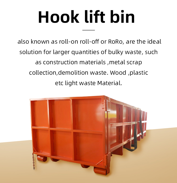 Heavy Duty Roll On Roll Off Dumpster 3000L Capacity Simplify Outdoor Waste Disposal