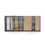 Customizable Luxury Wooden Container House Modern Design Steel Prefabricated