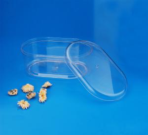 Quality Eco Friendly Clear Plastic Jars , Durable Round Plastic Container With Lid wholesale