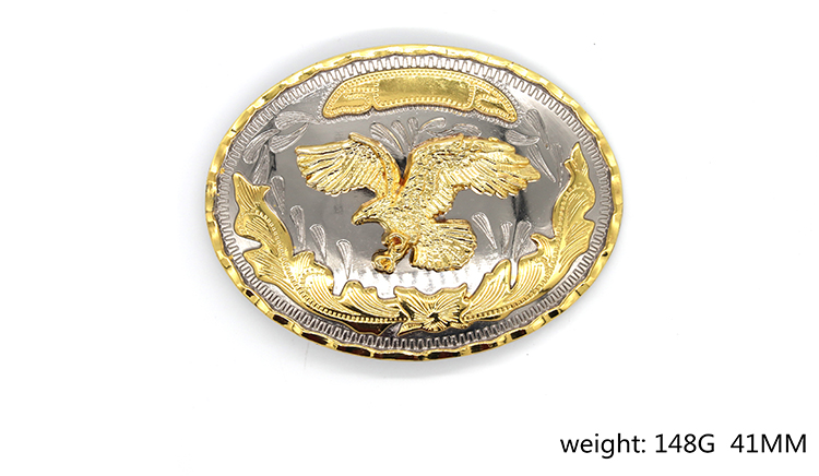 Wenzhou KML Factory Supply Fashion Oval 41mm 2 Color Belt Buckle