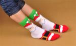 Lovely santa claus design supersoft cotton socks for lovers