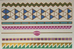 Quality Blue Metallic foil tattoo wholesale