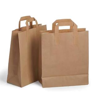 Quality Kraft Paper Shopping Bag With Logo Paper Kraft Bag Custom Paper Bags wholesale