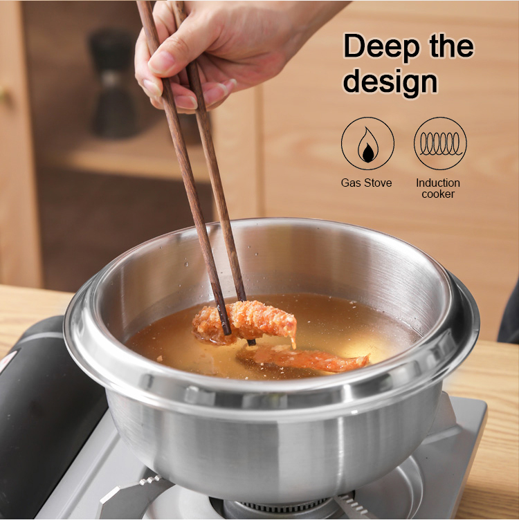 High Quality Food Cooking Pot 304 Stainless Steel 18cm 20cm 22cm Restaurant Stock Pot Set Cooking Pot