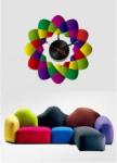 Special Design Vinyl Wall Sticker Clock 10A020 Flower Wall Decoration