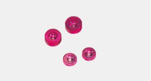 Quality Synthetic Corundum Jewel Bearing Assembly Red Gemstone Color Oval Cut Shape wholesale
