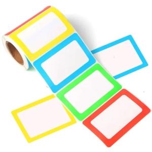 Quality Moisture Proof BOPP Self Adhesive Name Labels Offset CMY Printing wholesale