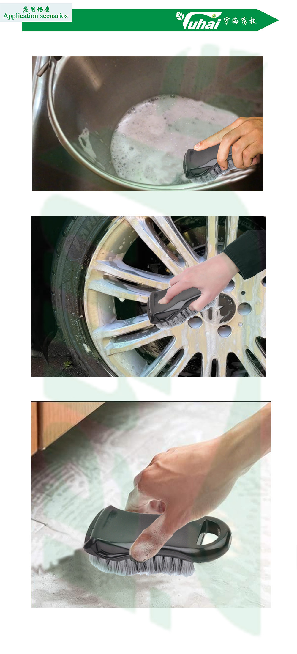 All Purpose Cleaning Brush Heavy Duty Scrub Brush For Shower Bathtubs Floor Grout Lines Tiles