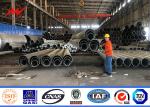 OEM Electricity Distribution Bitumen Galvanized Steel Utility Poles With CO2