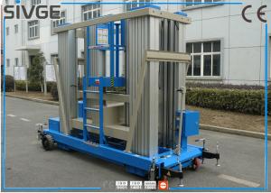 Quality Reliable Blue Hydraulic Aerial Work Platform 22 M Height For Business Decoration wholesale