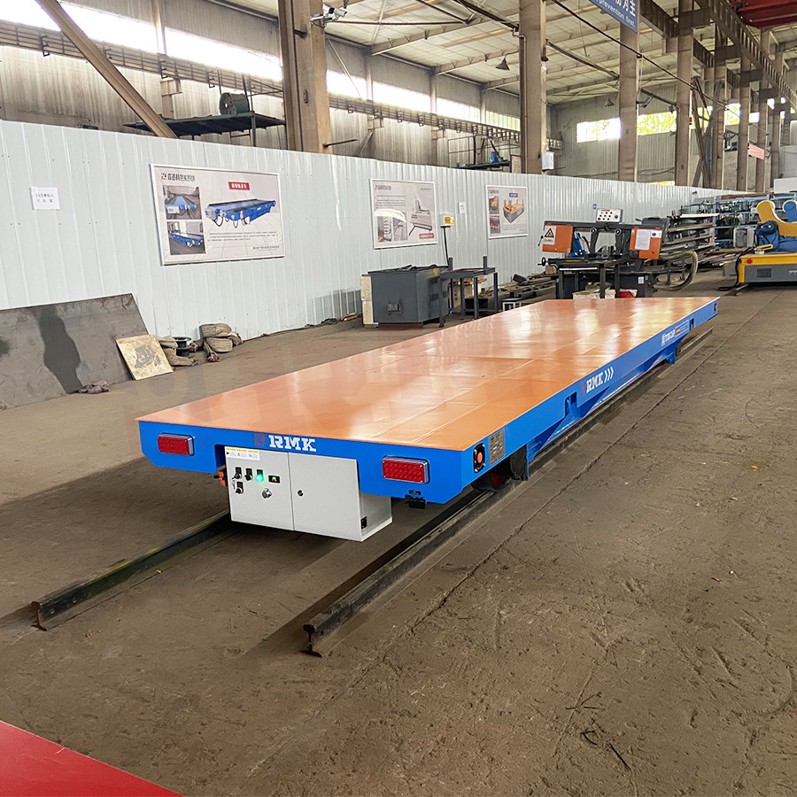 Heavy Load 10 Tons Steel Pipes PLC Program Electric Rail Transport Cart