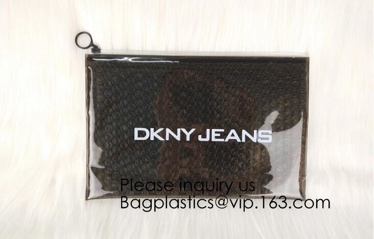 Colored PVC Film Bubble Bag/Special PVC k Bubble Bag/New Material Bubble Mailer With Zipper, bagease, bagplastics