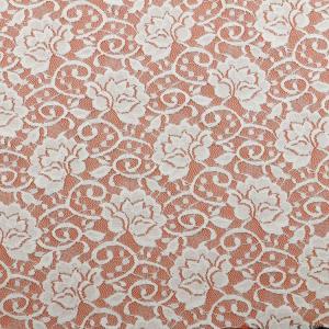 Quality Garment Accessories Diy Stretch French Lace Fabric Black / Ivory Color wholesale
