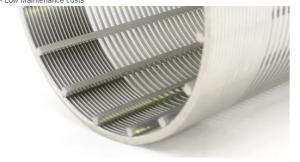China 304 316 Stainless Steel Easy Installation Wedge Vibrating  Mesh Filter Element on sale