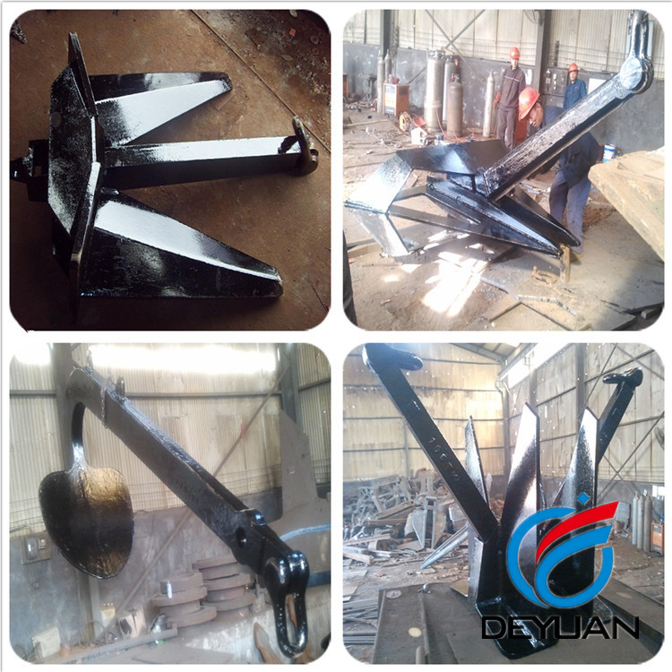 Cast Iron Pyramid Sea Anchor , Permanent Mooring Marine Anchors