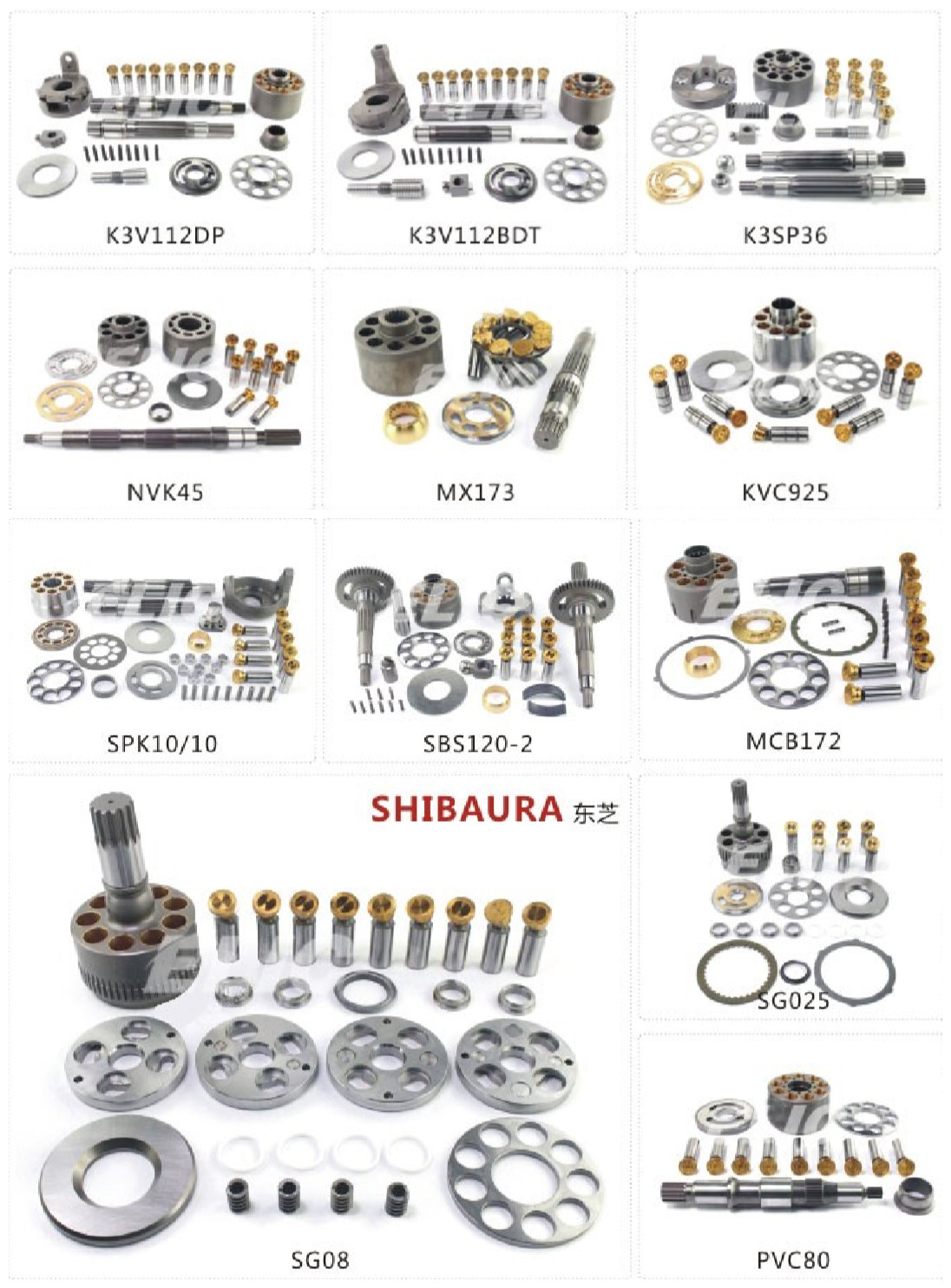 R35-7 Hydraulic Spare Parts XJDH-03357 XJDH-03356