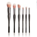 6 Pieces Premium Cosmetic Makeup Brush Set Synthetic Vegan Hair