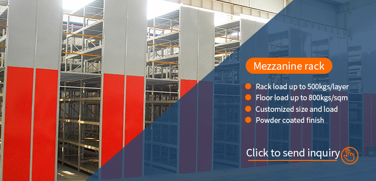 Multi-Level Powder Coated Steel Mezzanine Shelving for Flexible Warehouse Storage