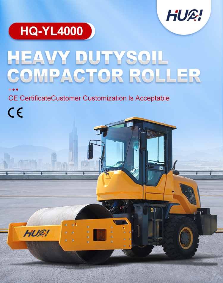 Vibratory Roller 3 Ton 4ton Mini Road Roller Compactor Hydraulic Drive Asphalt Rollers