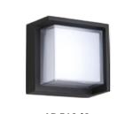 Decorative LED Wall Light Fixture Wall Mounted 12W Circular / Square Black
