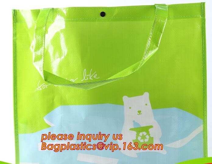 Fashion WaterProof PP Woven Laminated Handle Shopping Bag,fashion laminated reusable pp woven big shopping woven bag