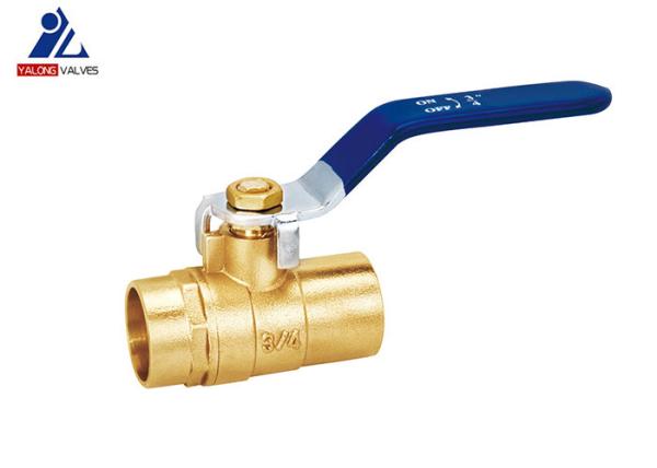 1/2 '' To 2 '' C x C Welder Copper Ball Valve Body Copper Color Brass Ball